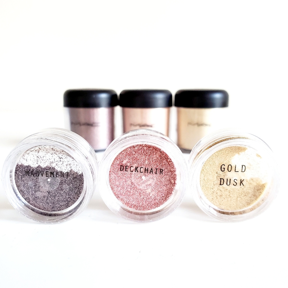 MAC Pigments Samples Set Mauvement Deckchair Gold